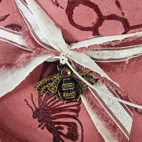 Womens Cowgirl Hat Medium Pink Felt Butterfly Bee Floral Burnt Painted Western - Picture 12 of 14